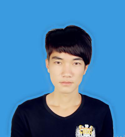 照片底色怎么改成蓝色