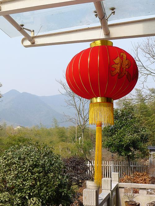 红灯笼怎么做摄影背景?