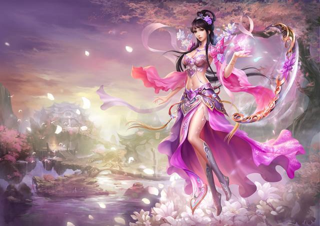 拍照背景图片古装素材女图2