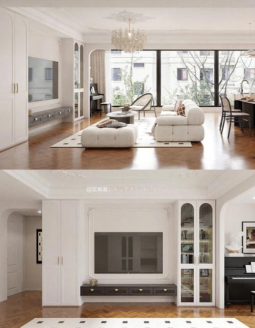 简单大气的背景墙效果图影视墙壁画山水画图3