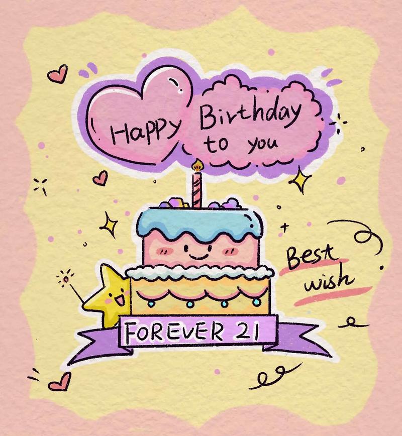 插画生日快乐-怎么做生日贺卡简单又漂亮立体