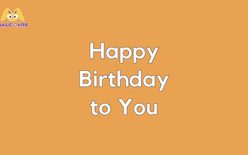 海报生日设计模板-英语生日海报简单型