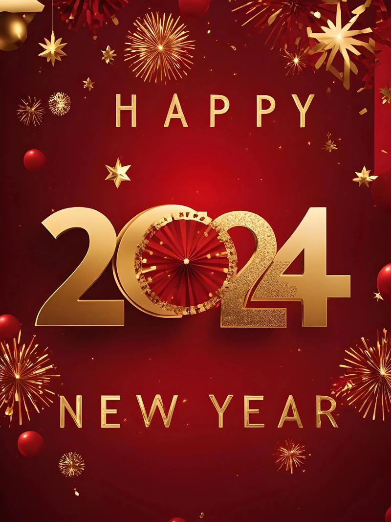 新年拍照背景图片高清竖屏图2