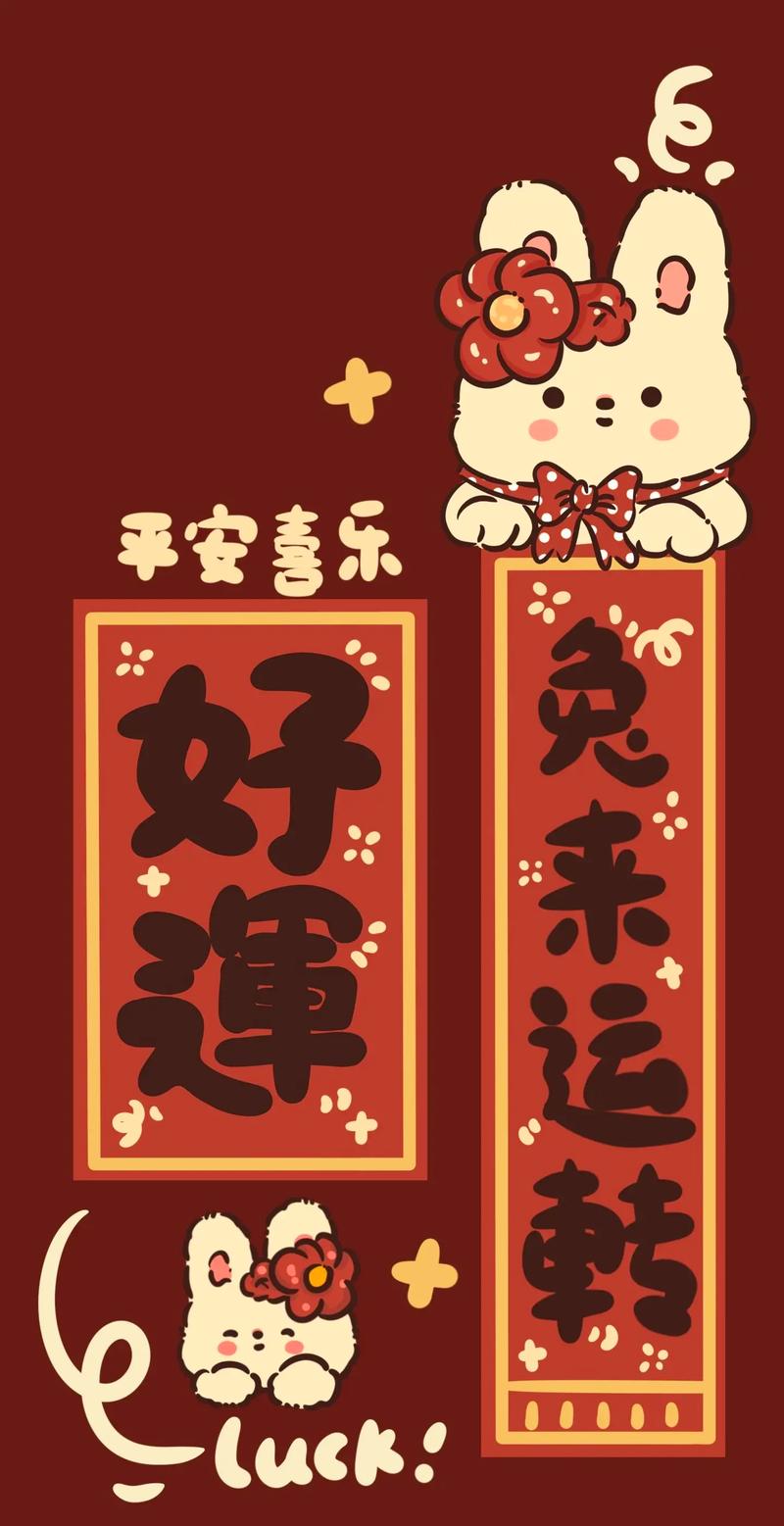 新年微信背景图|简约文字背景图