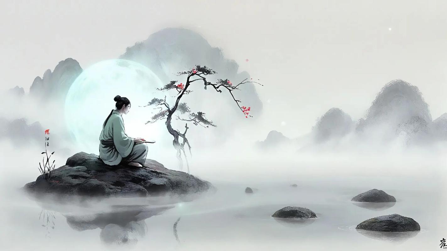 古风禅意水墨背景素材,完美诠释中国风