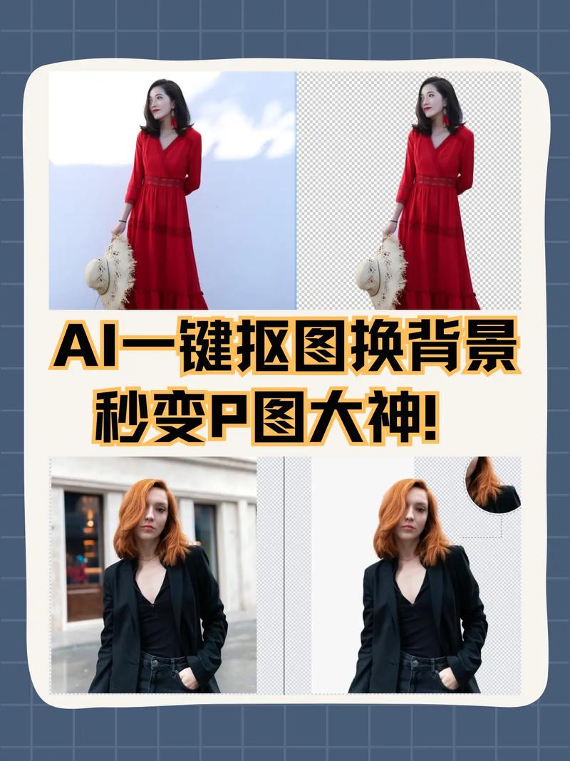 怎么给人抠图换背景?