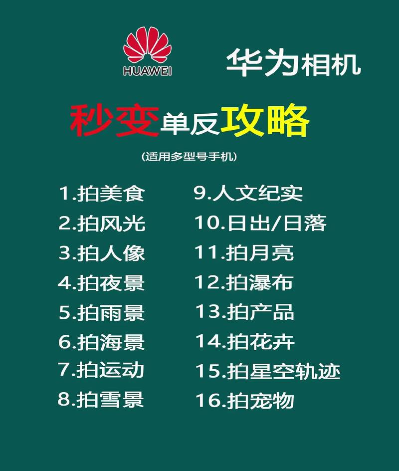 华为手机秒变单反入坑指南|新手学摄影