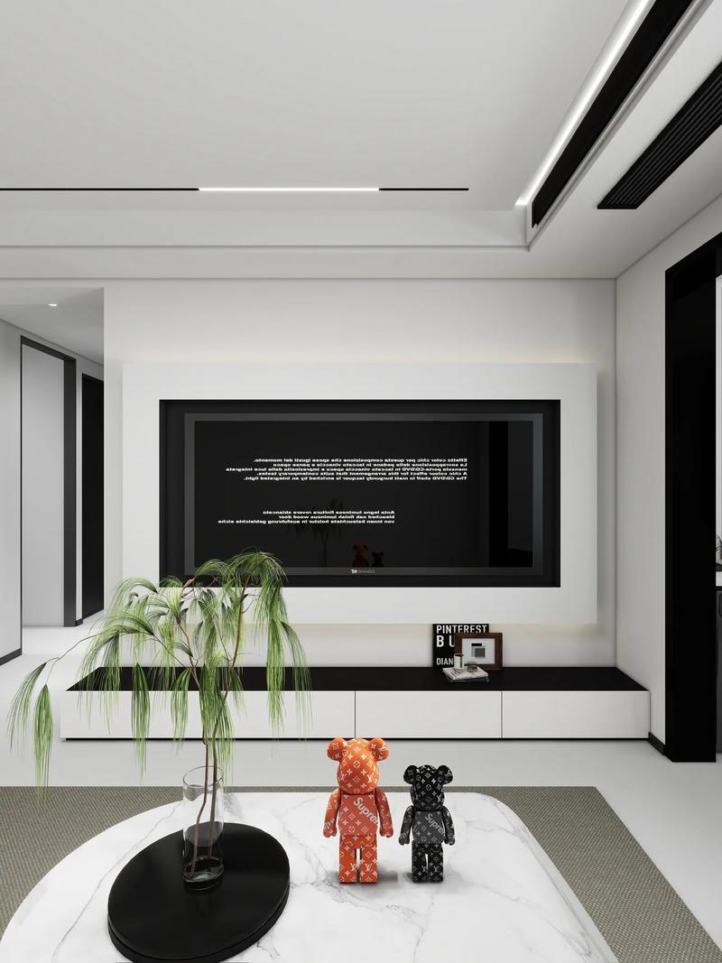 现代简约电视墙图片