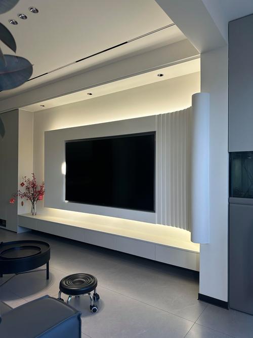 简单漂亮的电视墙图片