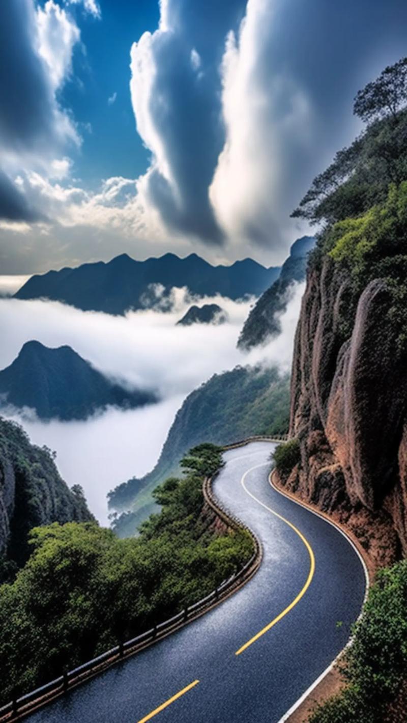 华为手机拍远处山景专业模式