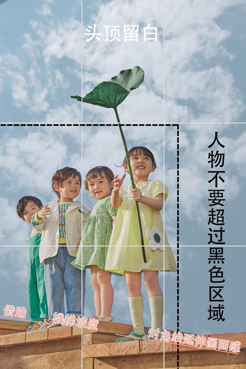 手机九宫格构图拍摄人物技巧教程